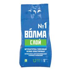 Штукатурка гипсовая универсальная Волма Слой 5 кг (5-60 мм) 