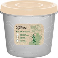 Емкость для продуктов с завинчивающейся крышкой Green Republic 0,7л лён