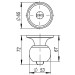 Купить Ручка защелка DK682 SN-ET (6082 SN-E) (ключ/фиксатор) матовый никель в Жуковке в Интернет-магазине Remont Doma