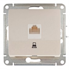 Механизм розетки компьютерной 1-м СП Glossa RJ45 бежевый SchE GSL000281K