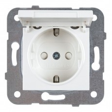 Розетка с крышкой  белая WKTT02102WH-BY Panasonic