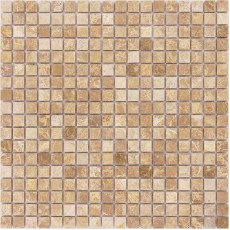 Мозаика из стекла и натурального камня Emperador Light POL 15x15х4 (305x305)