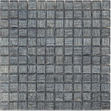 Мозаика из стекла и натурального камня Carbon 23x23х4 (298*298)