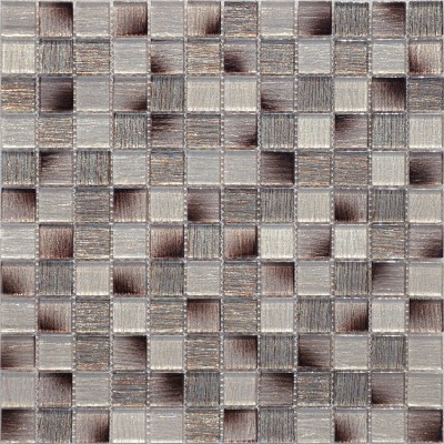 Мозаика из стекла и натурального камня Copper Patchwork 23x23х4 (298*298)