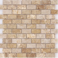 Мозаика из стекла и натурального камня Emperador Light POL 23x48х4 (298*298)