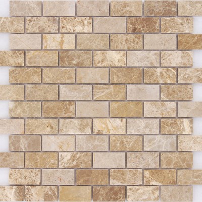 Мозаика из стекла и натурального камня Emperador Light POL 23x48х4 (298*298)