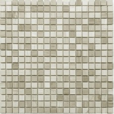 Мозаика из стекла натурального камня Travertino Silver POL 15x15х4 (305*305)