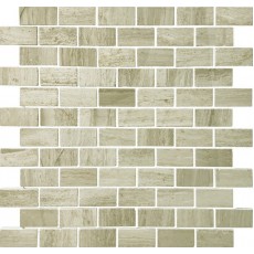 Мозаика из стекла натурального камня Travertino Silver POL 23x48х4 (298*298)