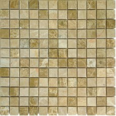 Мозаика из стекла и натурального камня Emperador Light POL 23x23x7 (298*298)