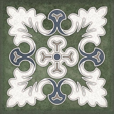 Плитка SMALTO DECOR 1 VERDE 15*15 см