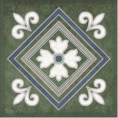 Плитка SMALTO DECOR 2 VERDE 15*15 см