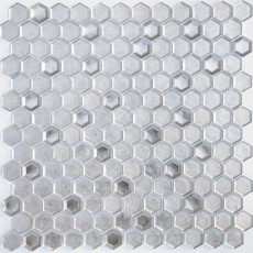 Мозаика из стекла  Argento grani hexagon 23*13*6 (300*300) мм