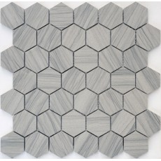 Мозаика из натурального камня Marmara grey POL hex 23*40*8 (292*289) мм