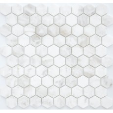 Мозаика из натурального камня  Dolomiti bianco MAT hex 18*30*6 (295*305) мм