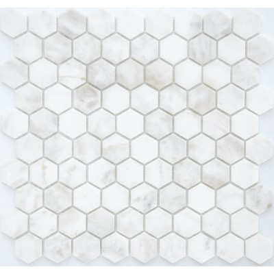 Мозаика из натурального камня  Dolomiti bianco MAT hex 18*30*6 (295*305) мм