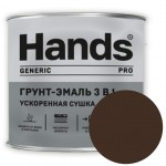 Грунт-эмаль 3в1 Hands Generic PRO шоколадный 1.8 кг