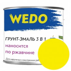 Грунт-эмаль 3в1 Wedo жёлтый 1.8 кг