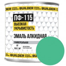 Эмаль ПФ-115 "BUILDER" бирюзовый 0,7 кг