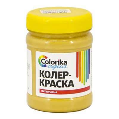 Колер-краска "Colorika aqua" охра желтая 0,3 кг