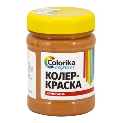 Колер-краска "Colorika aqua" охра красная 0,3 кг