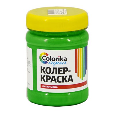 Колер-краска "Colorika aqua" зеленая 0,3 кг