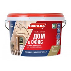 Краска акриловая PARADE W4 износоустойчивая белая матовая 2,5 л 