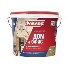 Краска акриловая PARADE W4 износоустойчивая белая матовая 5 л 