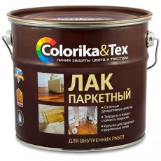 Лак паркетный алкидно-уретановый "Colorika&Tex" глянцевый 2,7 л