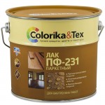 Лак ПФ-231 паркетный глянцевый «Colorika&Tex» для внутренних работ, 2,7 л