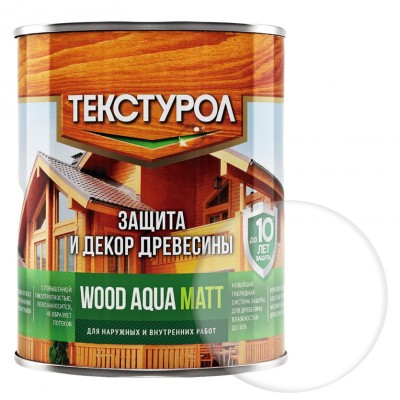 Текстурол "WOOD AQUA MATT" Бесцветный 0,8л на водной основе