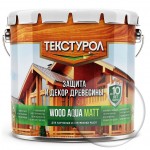 Текстурол "WOOD AQUA MATT" Бесцветный 2,5 л на водной основе