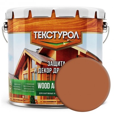 Текстурол "WOOD AQUA MATT" Махагон 2,5 л на водной основе