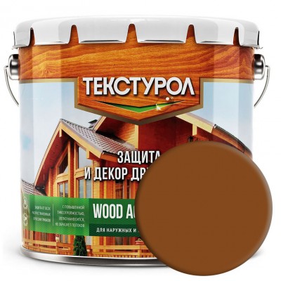 Текстурол "WOOD AQUA MATT" Орех 2,5 л на водной основе