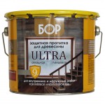 Защитная пропитка для древесины БОР Ultra 3л (2,7кг) красное дерево