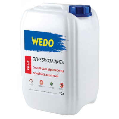 Огнебиозащитный состав для древесины WEDO (FPA 2) 10 литров