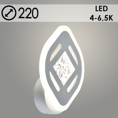 Бра LI8439A/1 WT белый LED 26W 3000-6500K d172