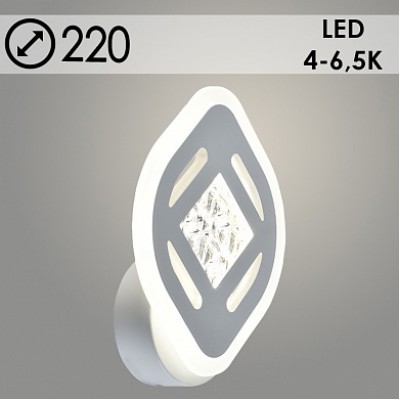 Бра LI8440A/1 WT белый LED 26W 4000-6500K d172, HN22