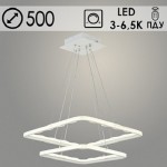 Люстра C07176/500 PR WH белый 244W LED 3000-6500K d500 ПДУ(ИК) диммер, HN23