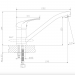 Купить Смеситель одноручный (35 мм) для кухни, с поворотным изливом A35-21 в Жуковке в Интернет-магазине Remont Doma