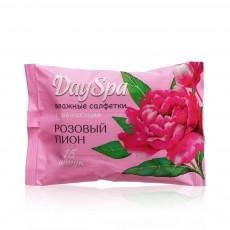 Влажные салфетки Day Spa Розовый Пион 15ШТ